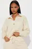 Conjunto de dos piezas para mujer: sudadera tipo polo con cremallera corta y cuello alto de manga larga estilo americano transfronterizo y pantalones deportivos casuales de pierna ancha con cintura alta y cordón