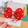 Accesorios para el Cabello de Año Nuevo para Niños Alas de Mariposa Peinado Xiaoxigua Sandía Pequeña Casual Pinza para el Pelo con Lazo Relleno de Perlas Set de Diadema