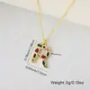 Europa y Estados Unidos venta caliente transfronteriza collar con colgante de 26 letras inglesas cobre microincrustado circonita accesorios diy colgante al por mayor