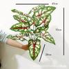 Simulação de planta Impressão 3D Simulação de planta Boa tartaruga traseira 3D Folha de antúrio 3D Cor Folha de taro Planta Parede Decorativa Forquilha Vaso Lote