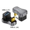 Adaptador tipo c uno a dos carga rápida de 100 W teléfono móvil portátil juego portátil transmisión de 20 Gbps pantalla de proyección 8K
