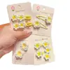 Pinza para el Cabello de Flor de Huevo, Lindo Pasador Lateral, Accesorio para el Cabello de Flor Amarilla Fresco y Juvenil, Pinza de Pato