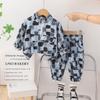 Conjunto de Ropa de Otoño para Bebé Niño 2024 Nuevo Estilo 0 a 1-4 Años Niño Camuflaje Media Cremallera Conjunto de Dos Piezas Ropa de Moda