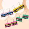 Brincos Acrílicos Fita Novo Vintage Transfronteiriços Coloridos Tendência Exagerados Brincos de Moda Joias de Orelha para Mulheres