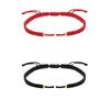 Pulsera de jade hetiano natural con hebilla de seguridad para hombre, plata de ley 999, tejida a mano, cuerda roja sencilla para mujer, joyería para pareja