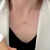 Collar acolchado estilo coreano de plata S925 inspirado en Chanel para mujer, accesorio, nuevo modelo 2026, cadena para clavícula de nicho de lujo ligero, venta al por mayor