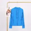 Jaqueta com Capuz Lulu em Estoque com Etiqueta, Entrega Direta, Roupa para Corrida e Yoga, Cardigan Esportivo Slim-Fit com Zíper