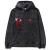 Sudadera con capucha holgada de gran tamaño con estampado de batik lavado de Naruto de animación clásica japonesa de otoño e invierno