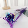 Simulación de siete colores lámina de oro de 24k caja de regalo de rosa tallo único regalo Qixi Día de San Valentín creativo cumpleaños fabricante transfronterizo