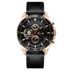 Reloj deportivo casual impermeable de moda para hombre, reloj de estudiante Pinduoduo con correa de cuero y calendario, de cuarzo