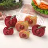 Accesorios de Resina DIY de Dibujos Animados, Pinzas para el Cabello de Mitad de Corte Tridimensional con Crema de Cereza, Hebillas para Zapatos, Llaveros, Colgantes y Decoraciones