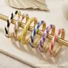 Pulsera Geométrica de Esmalte Cloisonné Vintage con Gotas de Aceite, Joyería Versátil de Alta Gama
