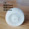 Rodízios de PP Branco, Polia de Roda Única de Nylon, Acessórios de Roda Direcional Universal, Rodas Pequenas de 25mm 1/2/ 3polegadas Rodas para Móveis