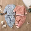 Nuevo conjunto de pijama con estampado de leopardo para niños y niñas, unisex, 2022