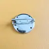 Broche Redondo Perforado Cosido a Mano Base de Flor de Cobre Pin Base Disco Pin Joyería DIY Accesorios para Ropa Venta al por Mayor