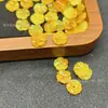 Jade Jade Huangfei Flor de Cinco Pétalas Flor da Sorte Fivela Ping An Contas Espalhadas DIY Pulseira Feita à Mão Item Conta Espaçadora Bolsa Lote Espalhado