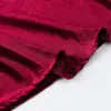 Ins moda feminina atacado estilo europeu e americano cruzado moda sexy veludo justo com amarração na cintura vestido elegante