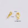Preservação de cor 14K Ouro Universal Pingente Fivela Latão Micro-incrustado Zircon Jóias Fivela Acessórios DIY Colar Artesanal Melão Fivela