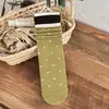 Meias Listradas Color Block Outono e Inverno Novas Meias Femininas Verde Café com Bolinhas e Babados de Renda Versátil Tendência Estilo Japonês Meia de Cano Médio