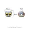 Cuentas acrílicas de animales de dibujos animados, gato, león pequeño, cuentas con agujero recto, accesorios de cuentas DIY hechos a mano para niños, venta caliente transfronteriza