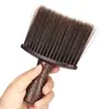 Salão de Beleza Pincel de Maquiagem Colorido Escova de Cabelo Barbearia Escova de Corte de Cabelo Cabo-Estilo Escova de Cabelo com Cerdas Macias