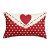 Fundas de Almohada Personalizadas para el Día de San Valentín Transfronterizas, Decoración de Atmósfera Festiva, Fundas de Cojín para Sofá del Hogar, Fundas de Cojín en Forma de Corazón para Dormitorio