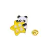 Broche Panda Estilo Chino Lindo Animal Insignia para Bolsa Ropa Accesorios para Bolsa Bambú Panda Gigante Cadena Pin de Solapa