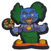Parches de Halloween de PVC de goma blanda transfronterizos, accesorios de muñeca plana, decoraciones para llaveros, componentes de adorno para bricolaje