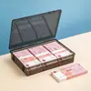 Caja de Almacenamiento de Efectivo para Billetes, Monedas Conmemorativas y Cambio Pequeño; Caja de Plástico para Caja Registradora