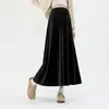 Falda Media de Maternidad Otoño Invierno 2026 Nuevo Color Falda Media Meilade Falda de Maternidad Sin Soporte Abdominal Falda Larga Ropa de Maternidad Petite