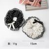 Doce estilo coreano preto e branco bolinhas onduladas xadrez anel de cabelo intestino grosso corda de cabeça floral rabo de cavalo alto rabo de cavalo baixo fabricantes lote