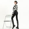 Calça Jeans Skinny Feminina 2024 Outono Efeito Emagrecedor Calça com Efeito Emagrecedor Cintura Alta Controle da Barriga Calça Lápis Elástica Preto Azul Cinza