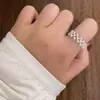 Anillo de Plata de Ley 925 Simple Dulce Fresco Flor Otoño Invierno Nuevo Anillo para Mujer ins Sensación de Alta Gama Anillo de Junta Abierta Ajustable