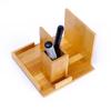 Soporte para Teléfono de Artesanía de Bambú Estilo Japonés Soporte Multifuncional Portabolígrafos Almacenamiento de Bambú Tableta