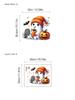 Calcomanías de Pared Decorativas de Dibujos Animados de Fantasma de Calabaza de Halloween para Sala de Estar, Pasillo, Dormitorio, Removibles de PVC, Entrega en 24-48 Horas