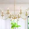 Lámpara de Cristal para Velas Estilo Europeo Lámpara Moderna Francesa para Sala de Estar Comedor Dormitorio Exclusiva Transfronteriza Candelabro de 6 Cabezas Tubo Curvo de Vidrio