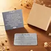 La Tarjeta Metálica Conmemorativa Inspiradora Más Vendida de Amazon para Tu Ser Querido, Hijo, Tarjeta con Mensaje Emocional, Caja de Regalo para Joyería