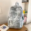 Mochila Tie-Dye de Estilo Americano de Nicho para Chicas de Secundaria y Estudiantes Universitarias, Mochila Pequeña Simple, Versátil, Linda, Casual