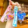 Chaveiro Pirulito Areia Movediça Luminoso Infundido com Óleo Pingente Fofo para Mochila Chaveiro Presente de Parque de Diversões Brinquedo Infantil