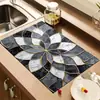 Tapete de secagem de diatomita mais vendido para decoração de mesa em casa, tapete antiderrapante, porta-copos isolante térmico, tapete de mesa popular TEMU, disponível para dropshipping