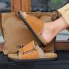 Chinelos Masculinos de Tamanho Grande para Uso Externo no Verão Antiderrapantes Resistentes ao Desgaste Chinelos Birkenstock Sandálias Esportivas de Lazer ao Ar Livre para Praia