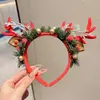 2026 Nuevo Festival de Navidad Pinzas para el Cabello de Niña Adorno para la Cabeza Estilo Bosque Linda Diadema de Astas Accesorios para Fotos de Ambiente