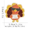 Aliexpress Moda Novo Produto Desenho Animado Peru Esquilo Abóbora Broche Criativo Fofo Personalizado Liga de Zinco Gotejamento de Óleo Emblema Acessórios