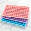 Molde Cuadrado para Cubitos de Hielo 96 Cavidades Bandeja Grande de Hielo Diamante Molde para Cubitos de Hielo Caja de Hielo Sin Tapa Molde para Bandeja de Hielo para Smoothies