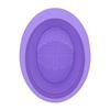 En stock Brocha de maquillaje ovalada plegable Tazón de silicona para lavar brochas al por mayor Huevo de belleza borla para polvo tazón para lavar brochas almohadilla limpiadora para lápiz de cejas