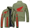 Chaqueta deportiva informal de color sólido para jóvenes, con cuello alto y estampado estándar europeo y americano, para hombre, 2021