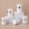 Frasco creme a vácuo de camada dupla galvanizado 15g30g50g100g sub-embalagem para loção de base frasco creme tipo pump