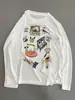 Camiseta de Lyocell Tencel Estilo Coreano con Estampado de Perros Versión Holgada Cuello Redondo Delgado Manga Larga Protección Solar Verano Nuevo Top para Mujer
