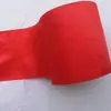 Accesorios para corte de cinta de inauguración al por mayor, tira de tela roja grande, tira de tela de flor roja grande para decoración de coche de boda, tela de seda festiva roja grande