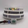 1000 piezas/rollo 0.8*4cm Rayas de Pegatina Rasca Zebra/Láser/Gris para Telecomunicaciones/Recarga/Cupón/Tarjeta de Regalo Pegatina de Etiqueta Rasca Bonus